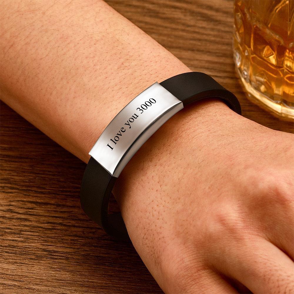 Any Text - Personalized Leather Bracelet