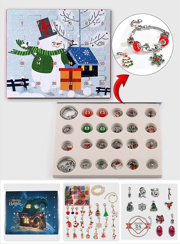 Merry Christmas - Christmas Calendar Countdown Surprise Charm Box