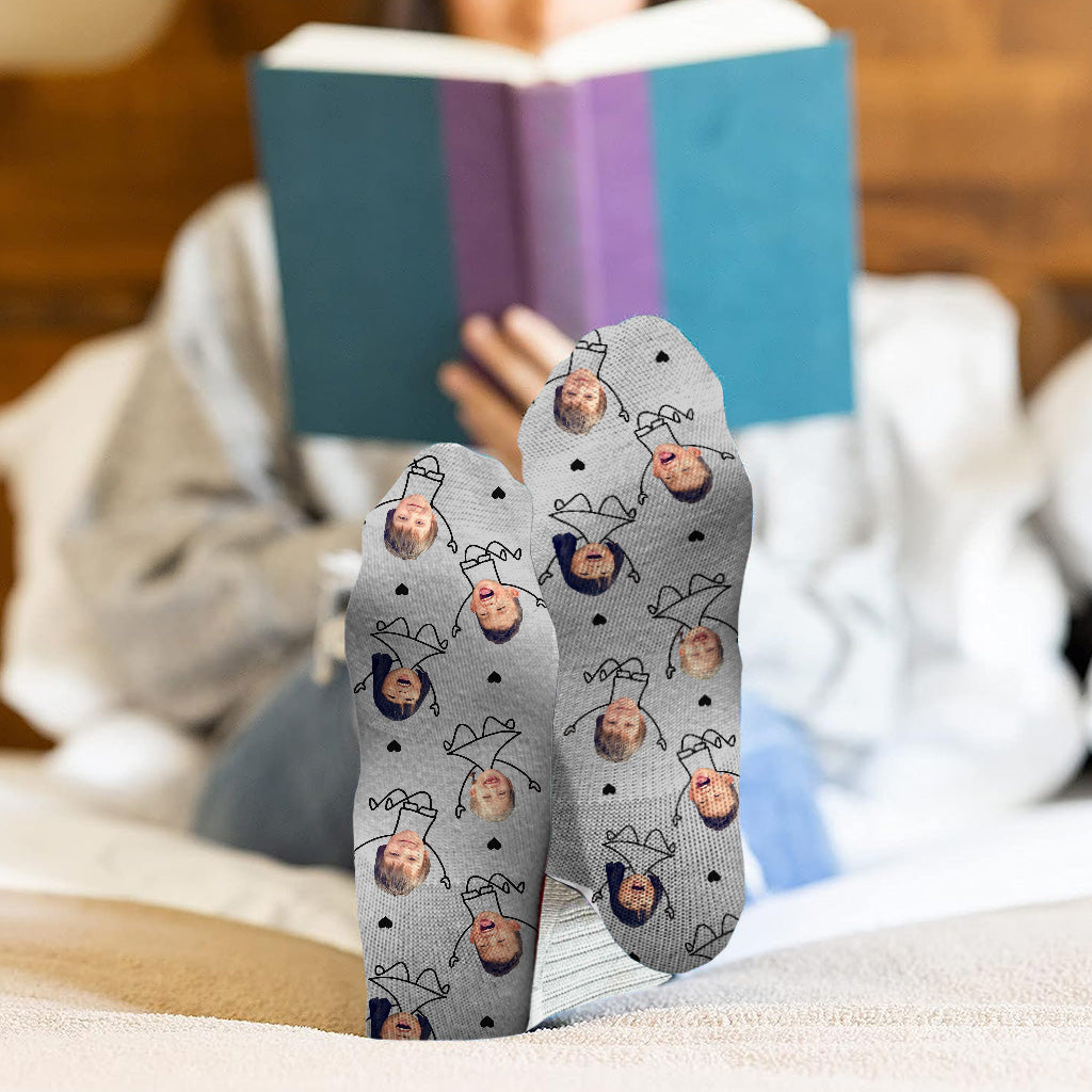 Love You Dad - Gift for dad, grandpa, mom, uncle, aunt, grandma - Personalized Socks