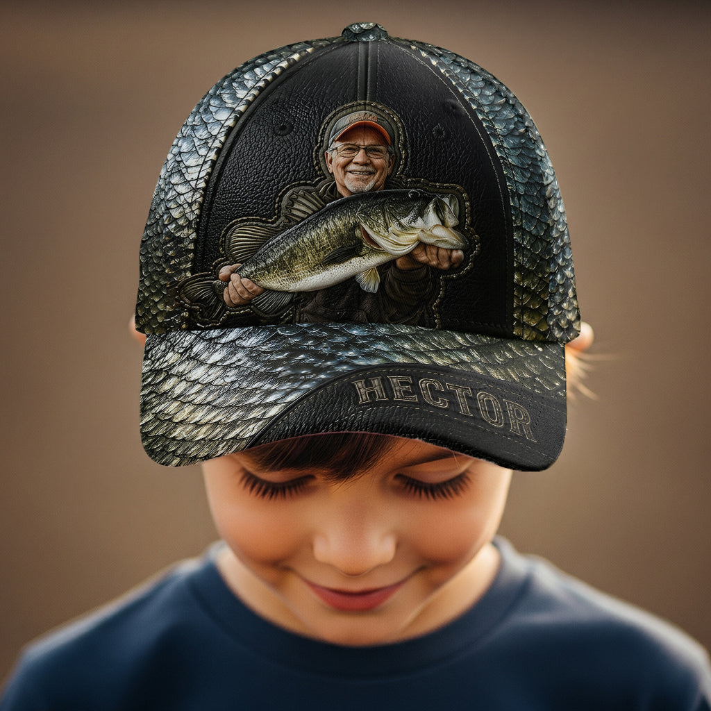 Custom Any Photo Love Fishing - Personalized Fishing Classic Cap