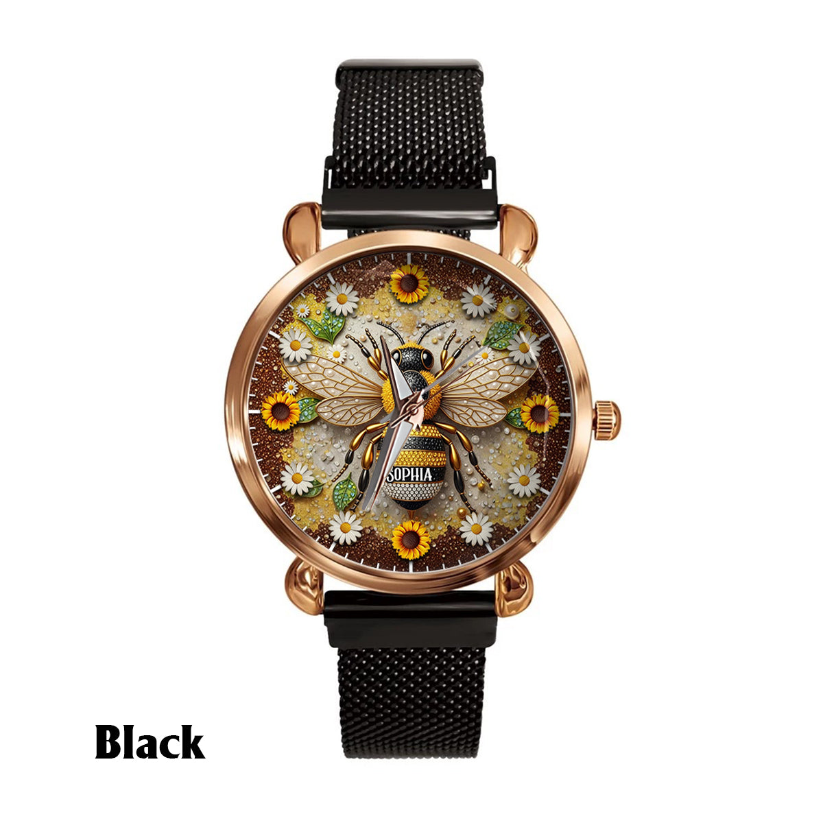 Daisy Bee - Personalized Bee Women Hand Watch