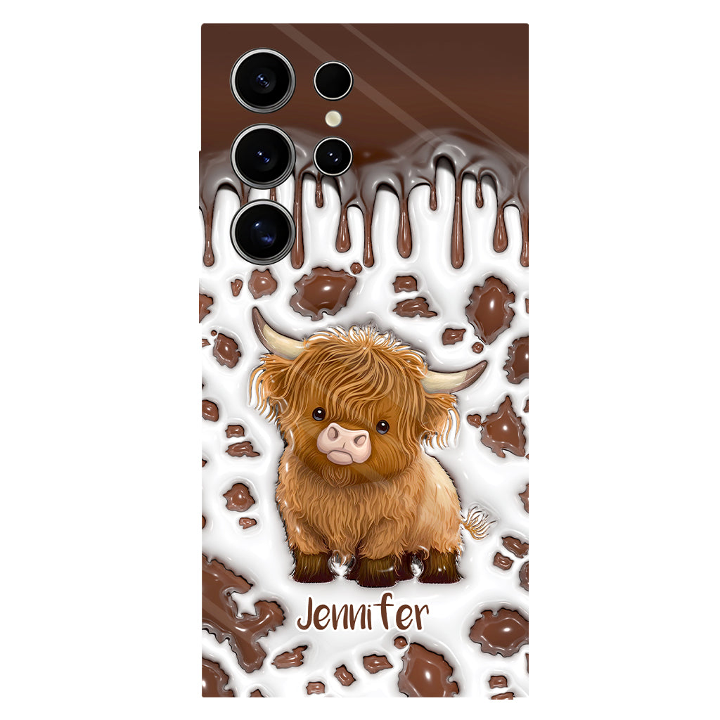 Just A Girl Who Loves Highland Cow - Personalized Full Print Phone Case