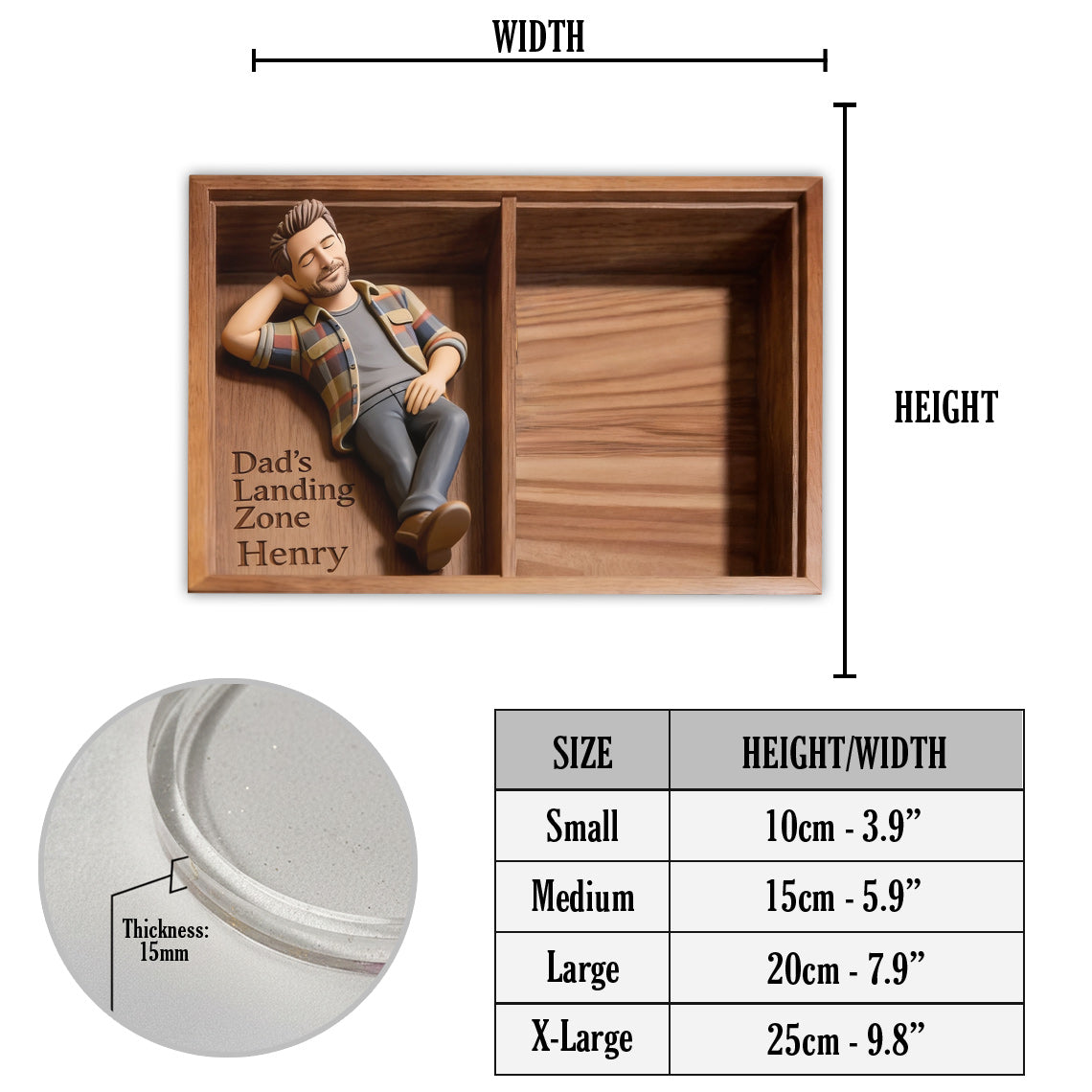 Custom Any Photo - Personalized Father Catch-All Tray