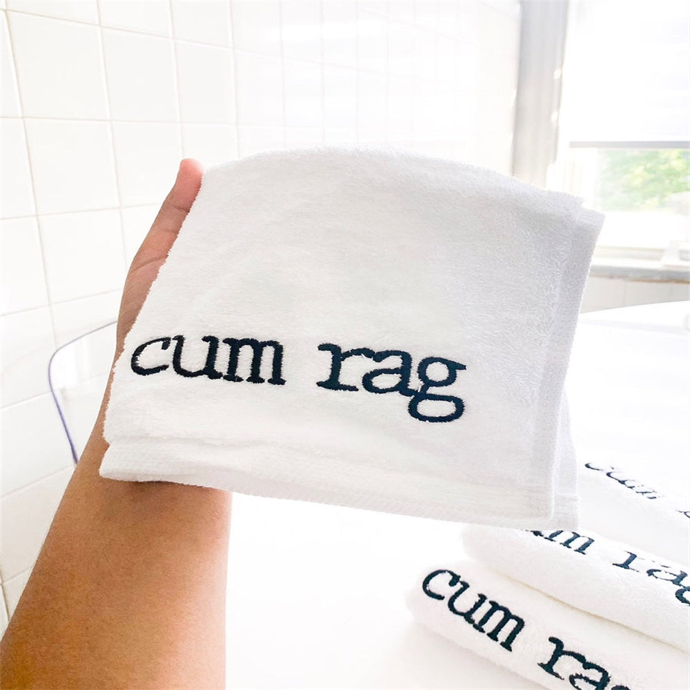 Cum Rag - Couple Embroidered Square Towel