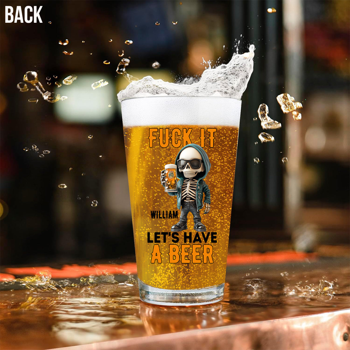 Let's Have A Beer - Personalized Beer Beer Glass
