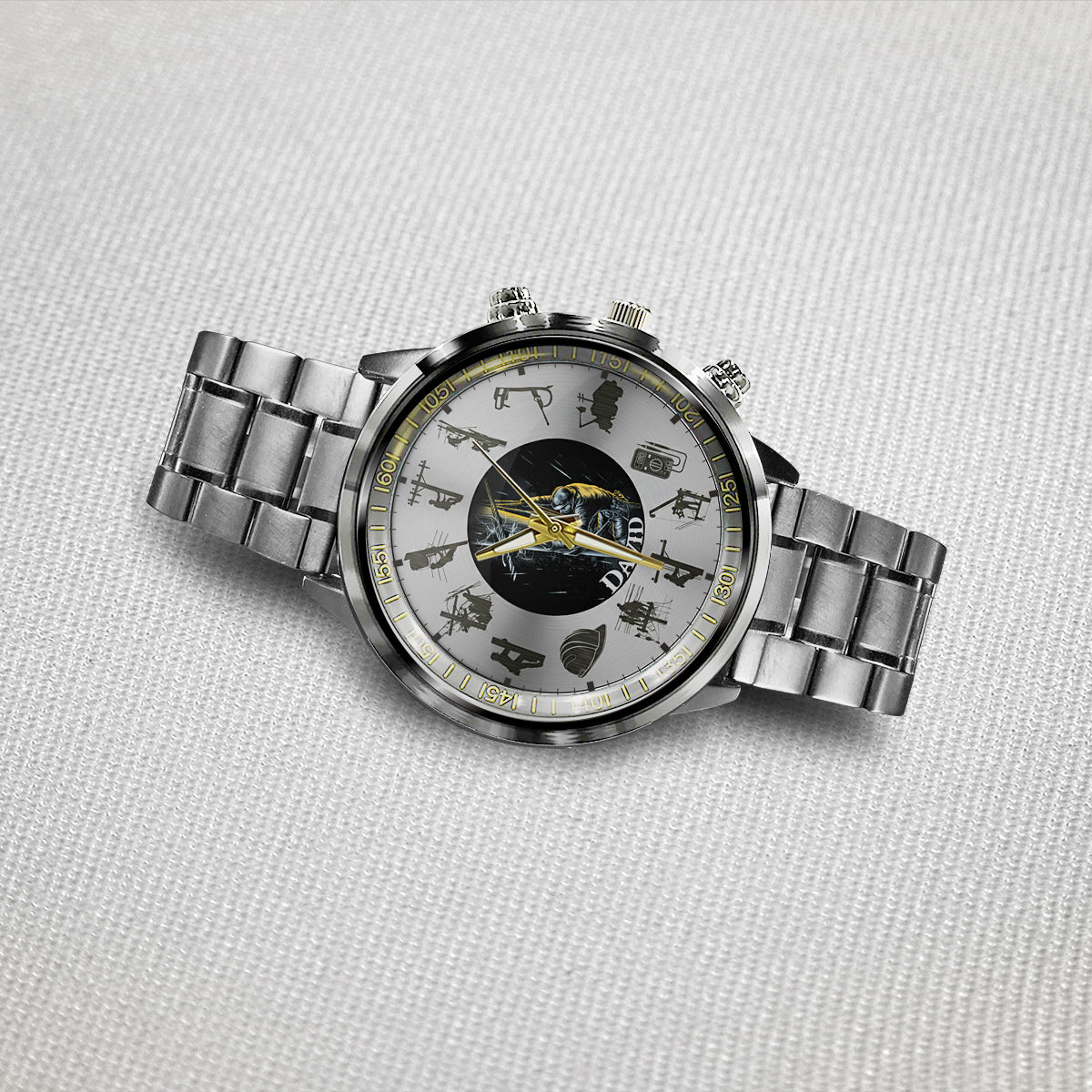 Keep The Lights On - Personalized Lineman Hand Watch