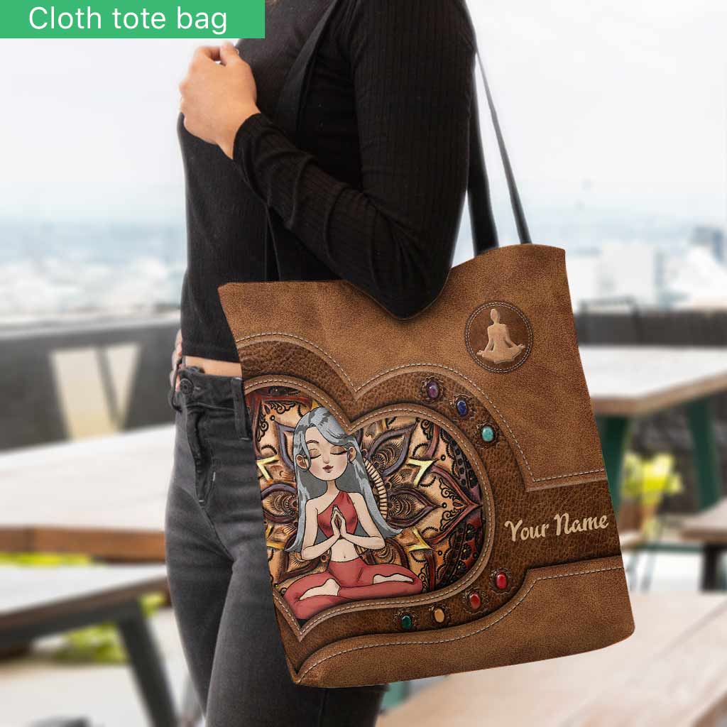 Namaste Yoga Girl - Personalized Tote Bag