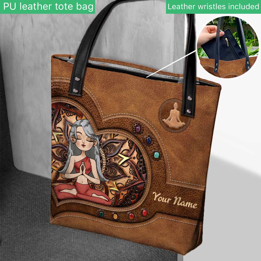 Namaste Yoga Girl - Personalized Tote Bag