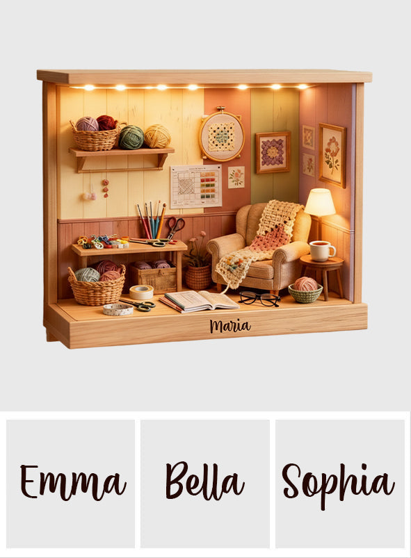 Crochet Room - Personalized Crocheting LED Light Acrylic Sign