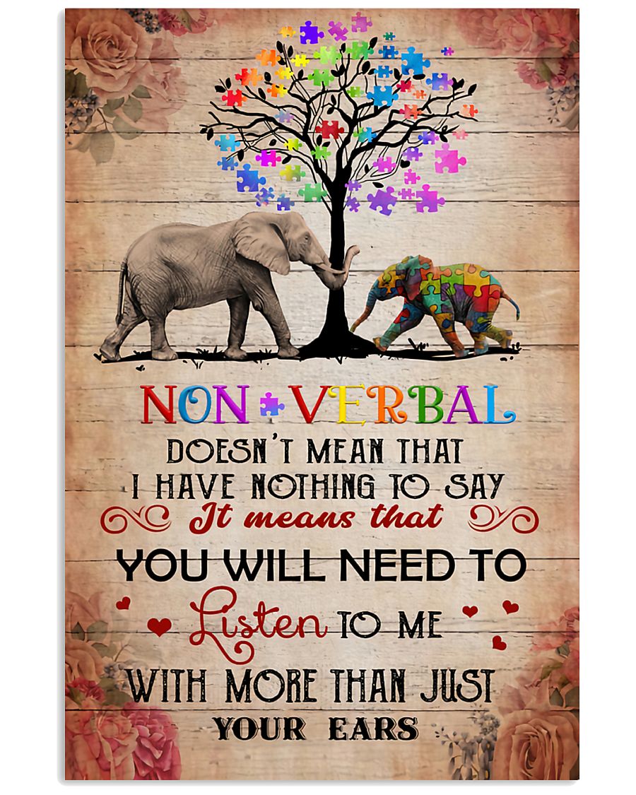 Autism Non Verbal - Autism Awareness Poster 0921