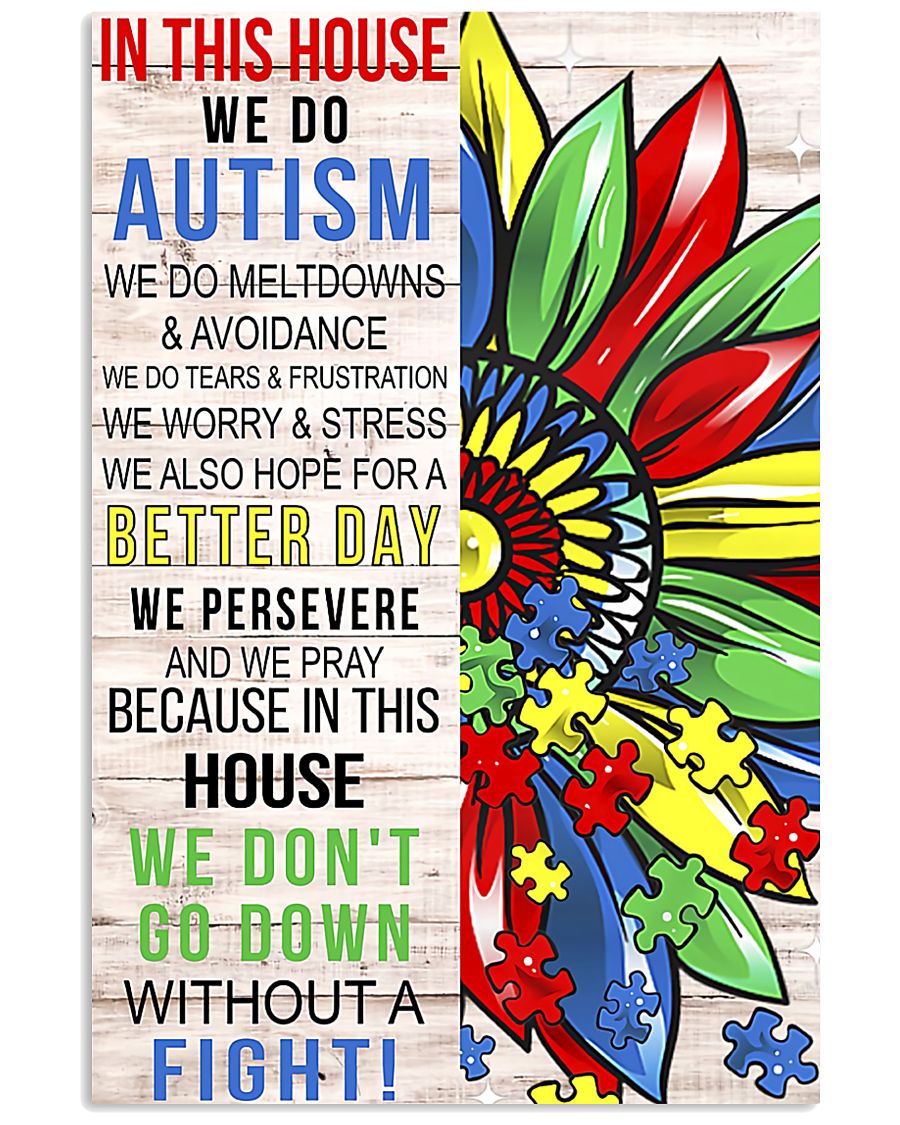 In This House We Do Autism - Autism Awareness Poster 0921