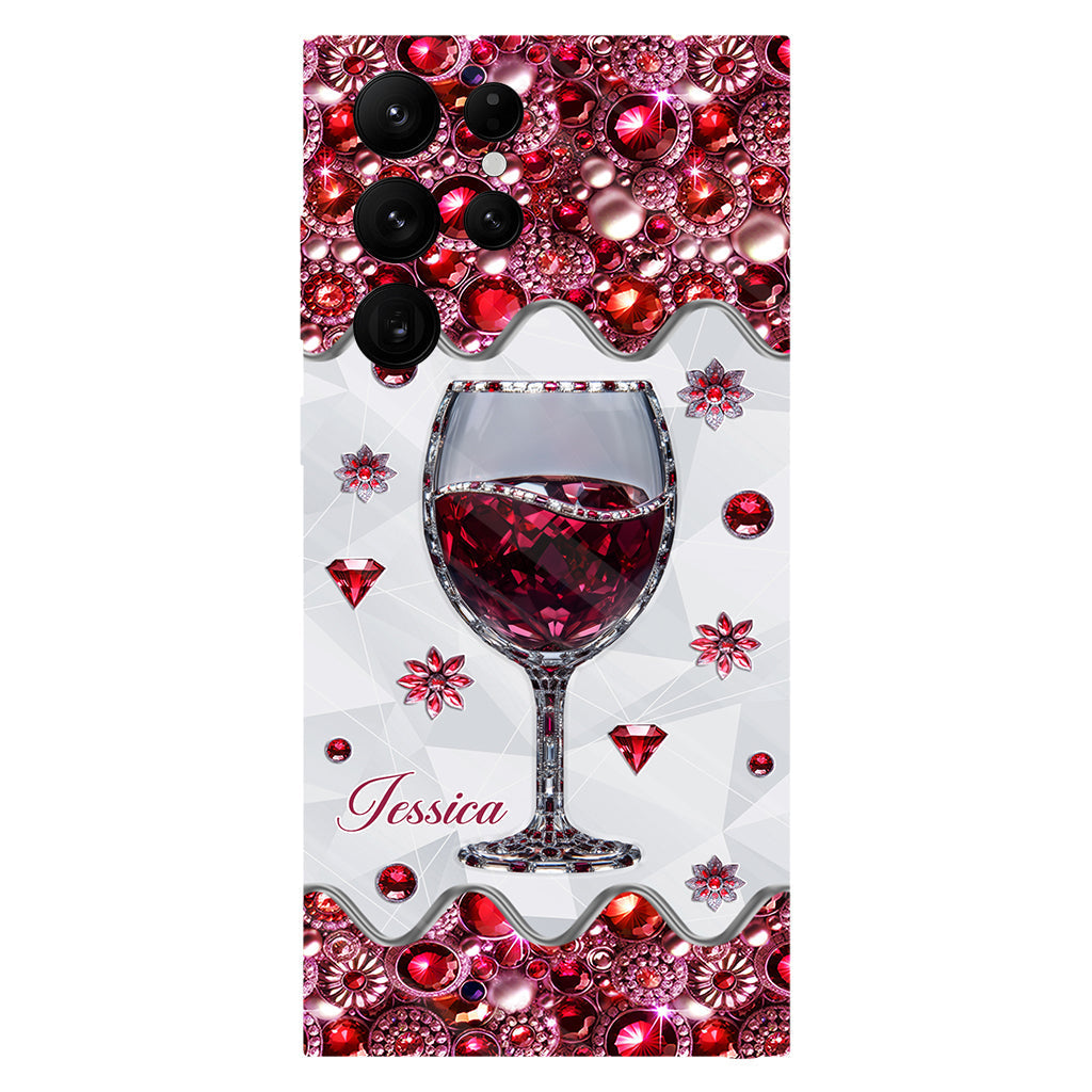 Just A Girl Who Loves Wine - Personalized Wine Full Print Phone Case