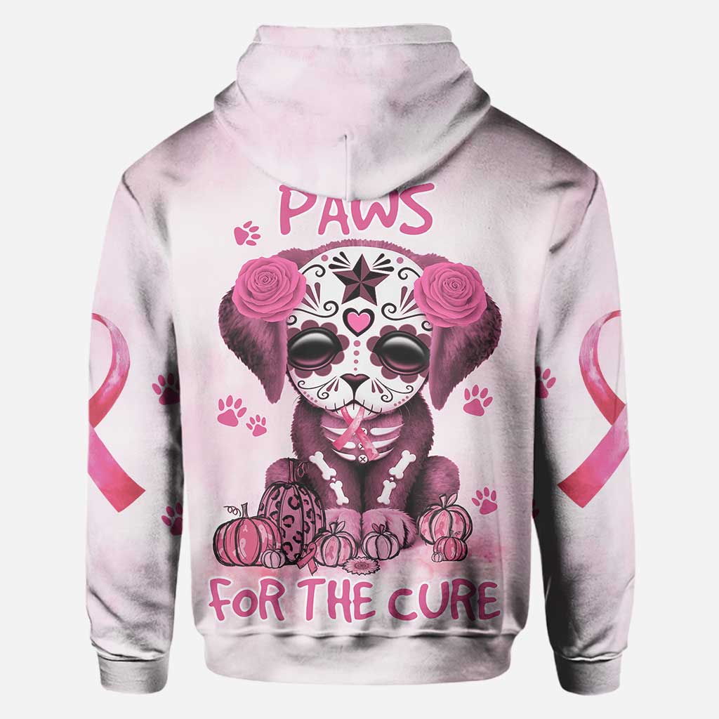 Fight Paws for the Cure Dog Breast Cancer Awareness All Over T-shirt and Hoodie