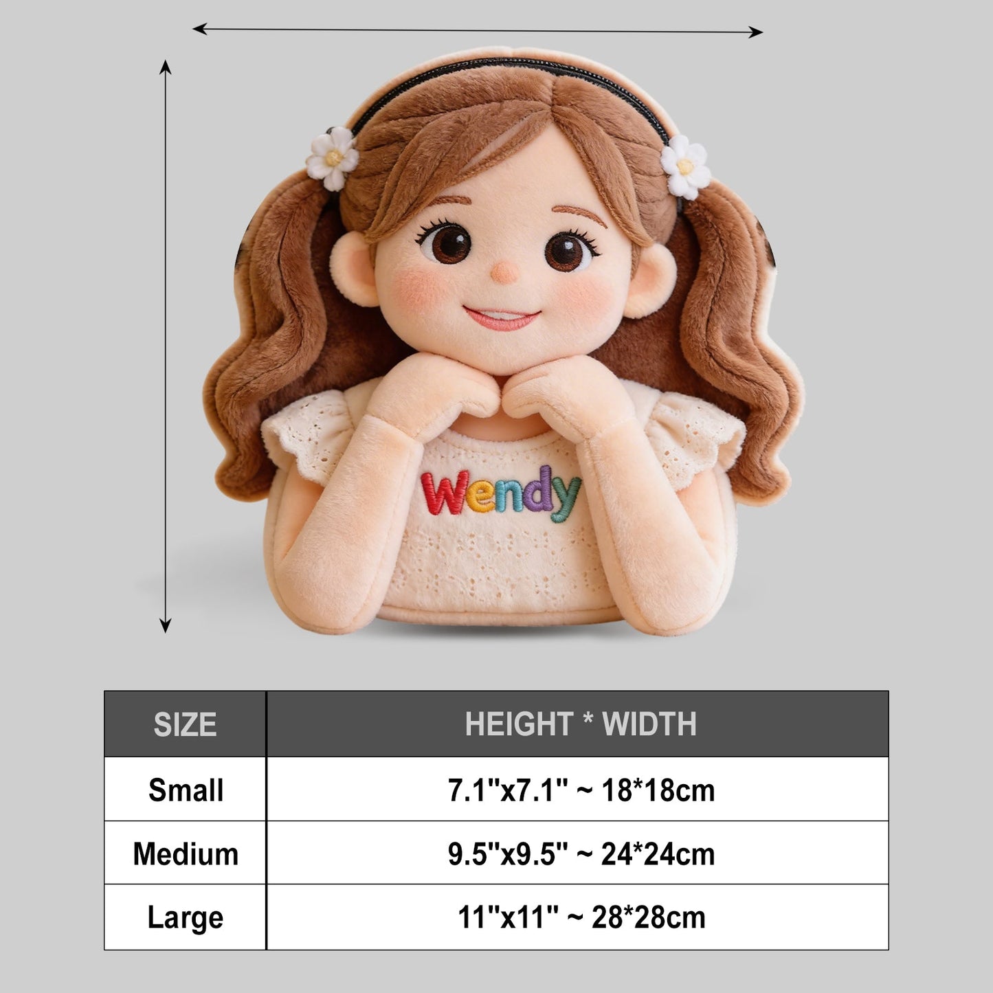 Custom Any Photo - Personalized Kid Plush Crossbag