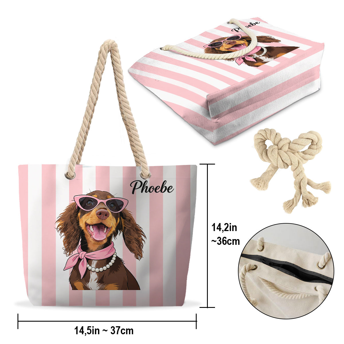 Beachside Barkers - Personalized Dog Beach Bag
