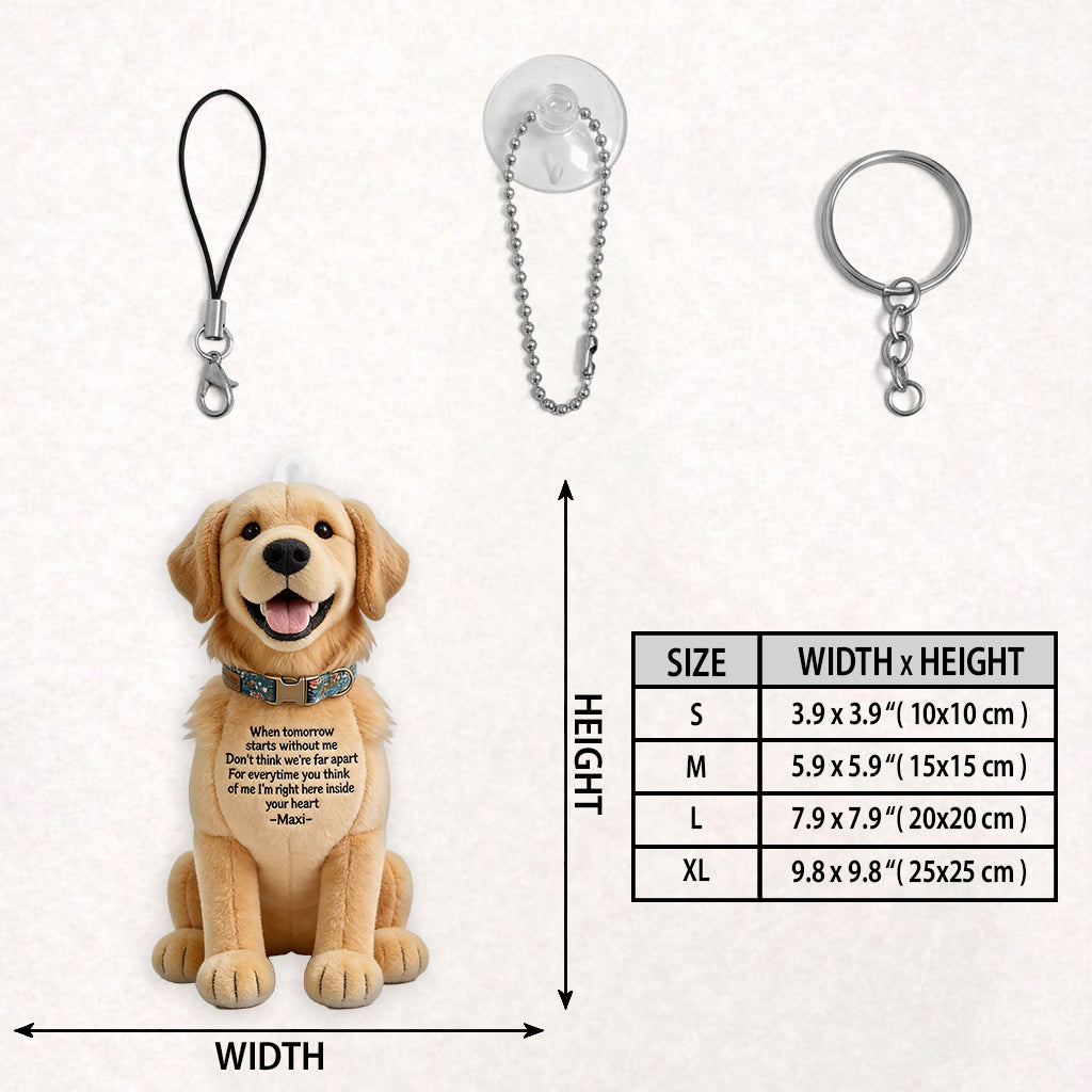 I'm Always With You - Personalized Dog Plush Keychain