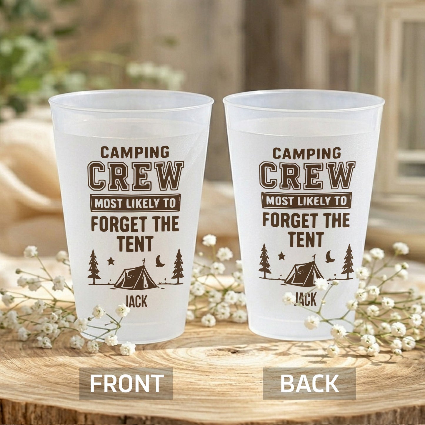 Camping Crew Most Likely - Personalized Camping Frosted Cup