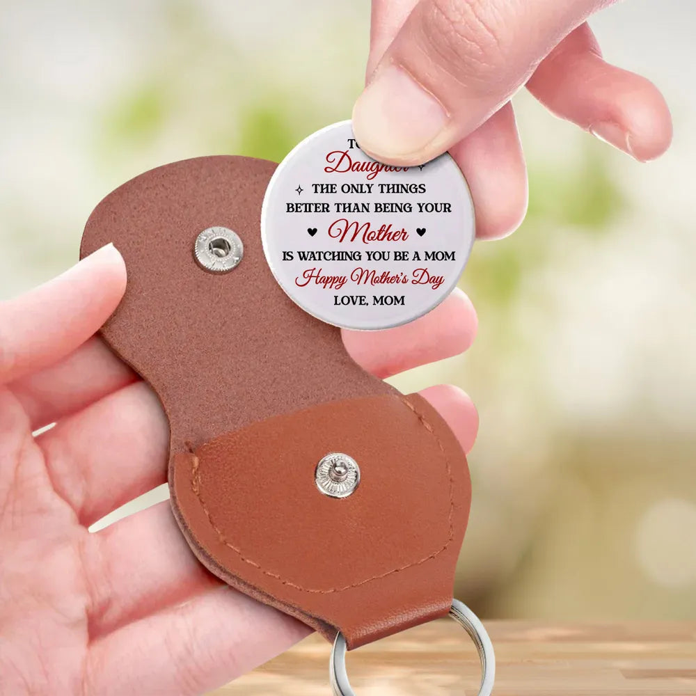 Personalized Pocket Hug Token for Daughter, Motherhood Quote, Happy Mother's Day Keepsake, Unique Gift from Mom