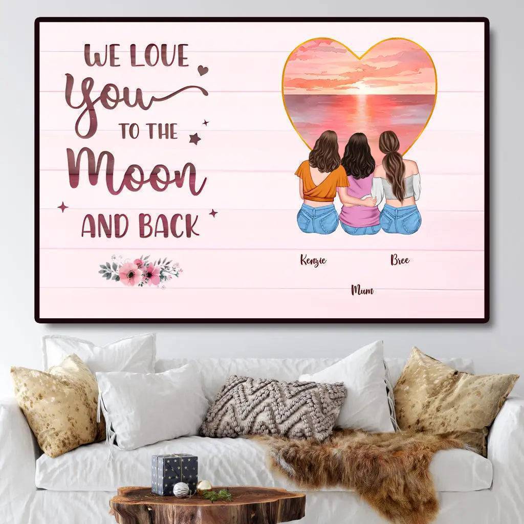 Forever Bonded - 'Always Liked Together' Personalized Poster or Canvas for Mom - Perfect Mother's Day Gift