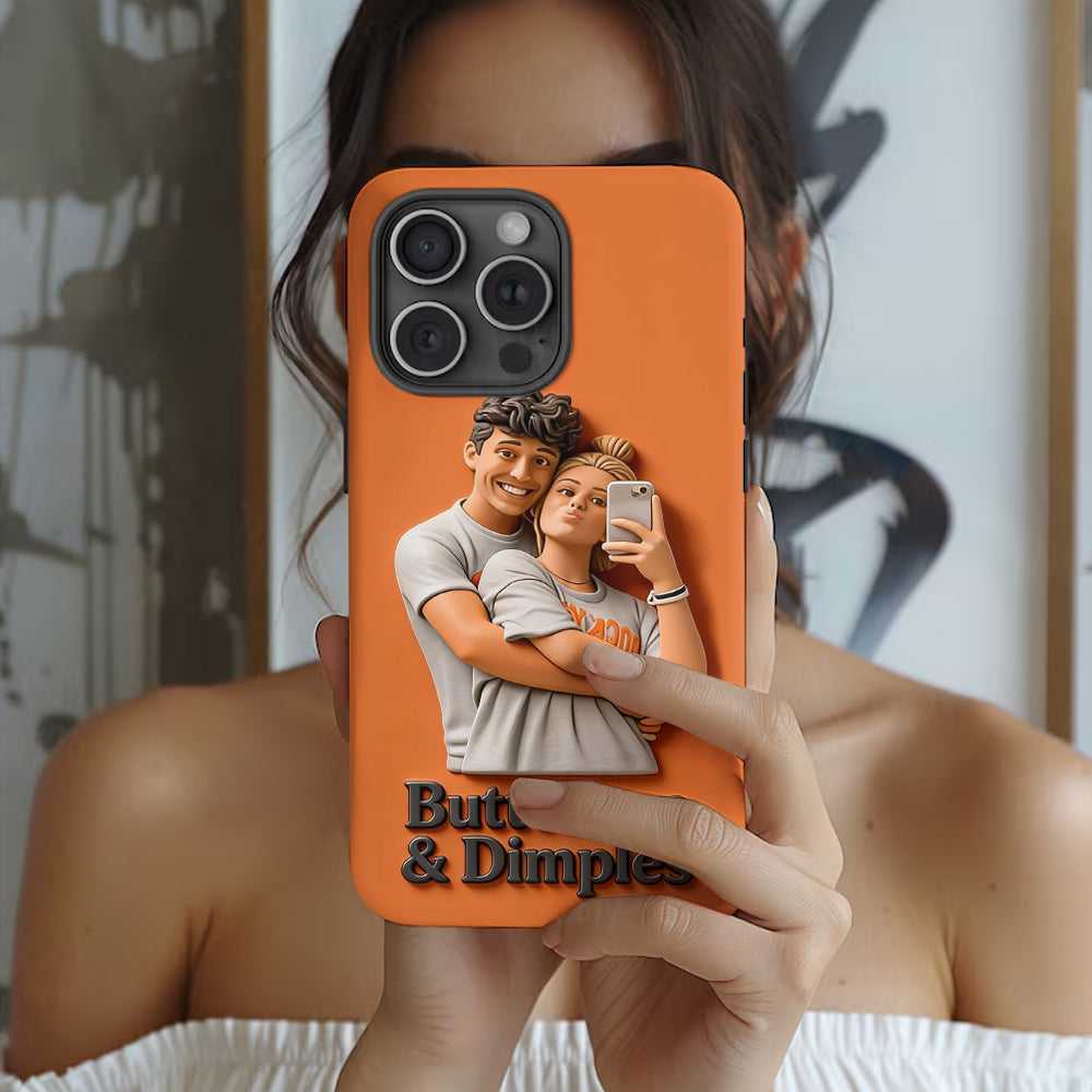 Custom From Any Photo - Perfect Valentine's Day Gift - Personalized Couple Full Print Phone Case