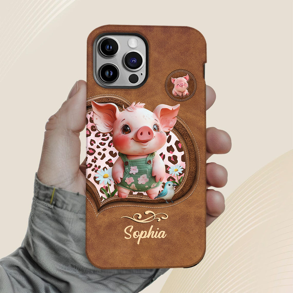 Cute Pig - Personalized Pig Lover Full Print Phone Case