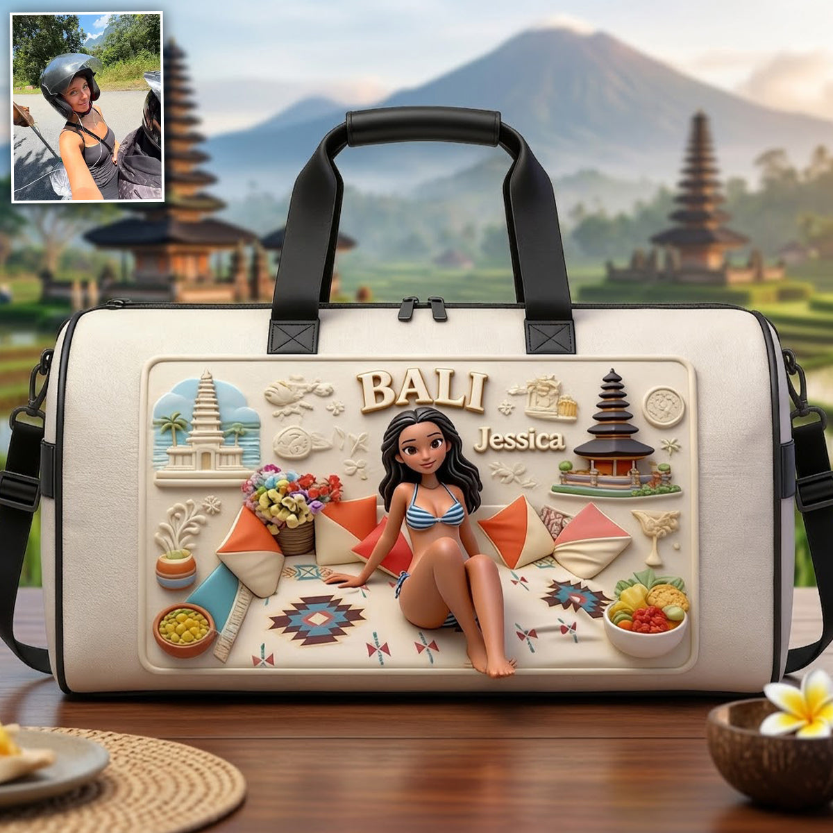 Just A Girl Who Loves Travelling - Personalized Travelling Duffle Bag
