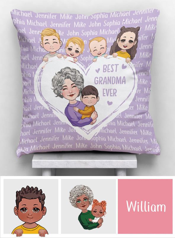 Grandma/Nana/Gigi We Love You - Personalized Grandma Throw Pillow