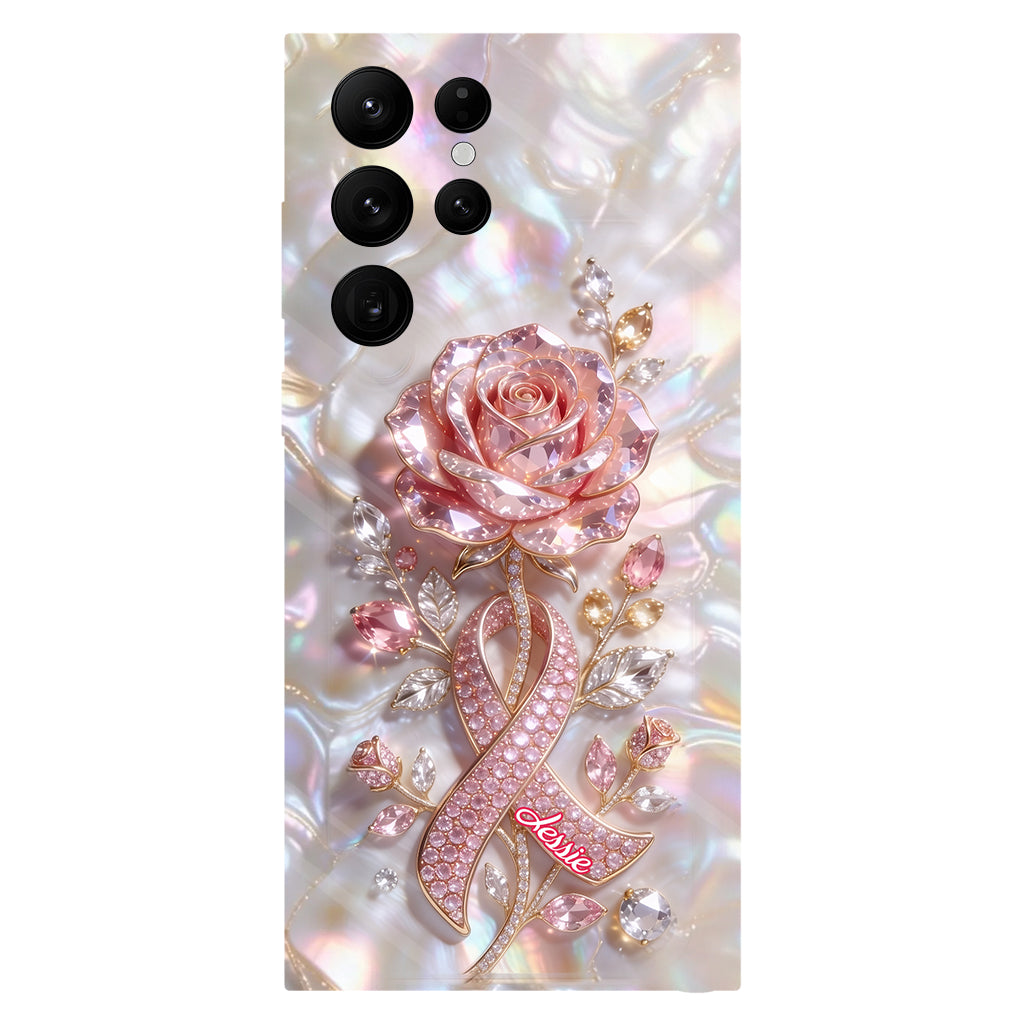Faith Hope Love - Personalized Breast Cancer Awareness Full Print Phone Case