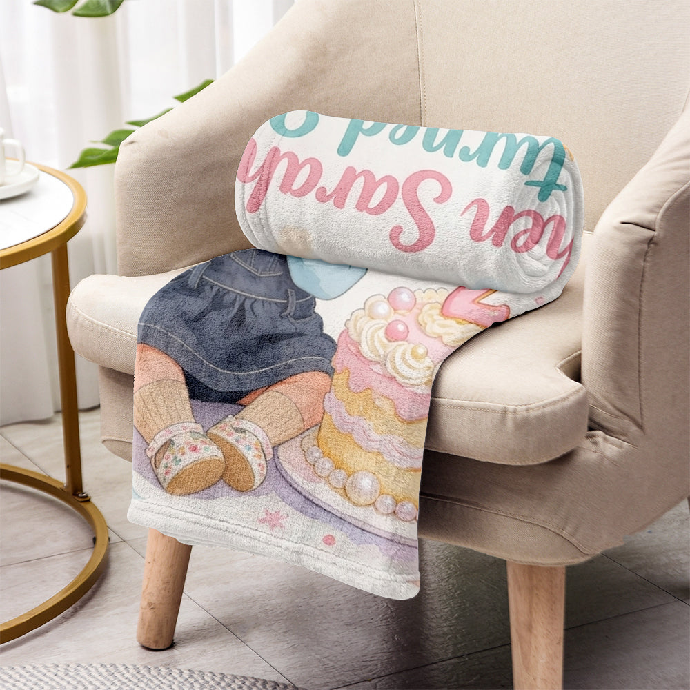 Happy Birthday - Personalized Kid Blanket
