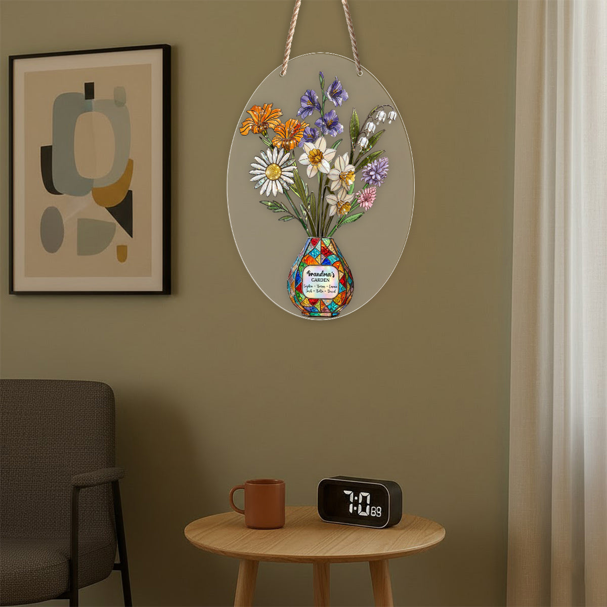 Grandma's Mom's Garden - Personalized Grandma LED Light Acrylic Sign