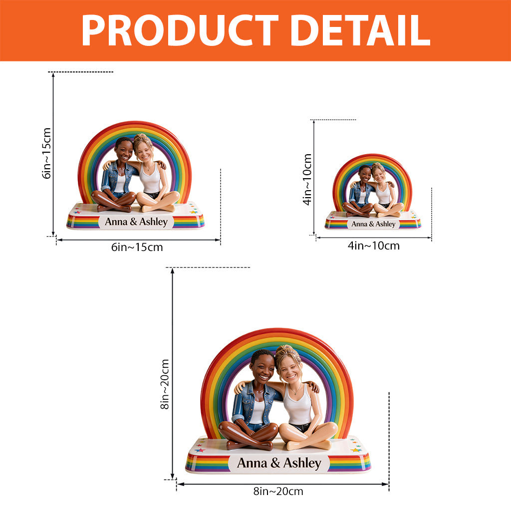 LGBT Pride Month - Personalized LGBT Support Custom Shaped Acrylic Plaque