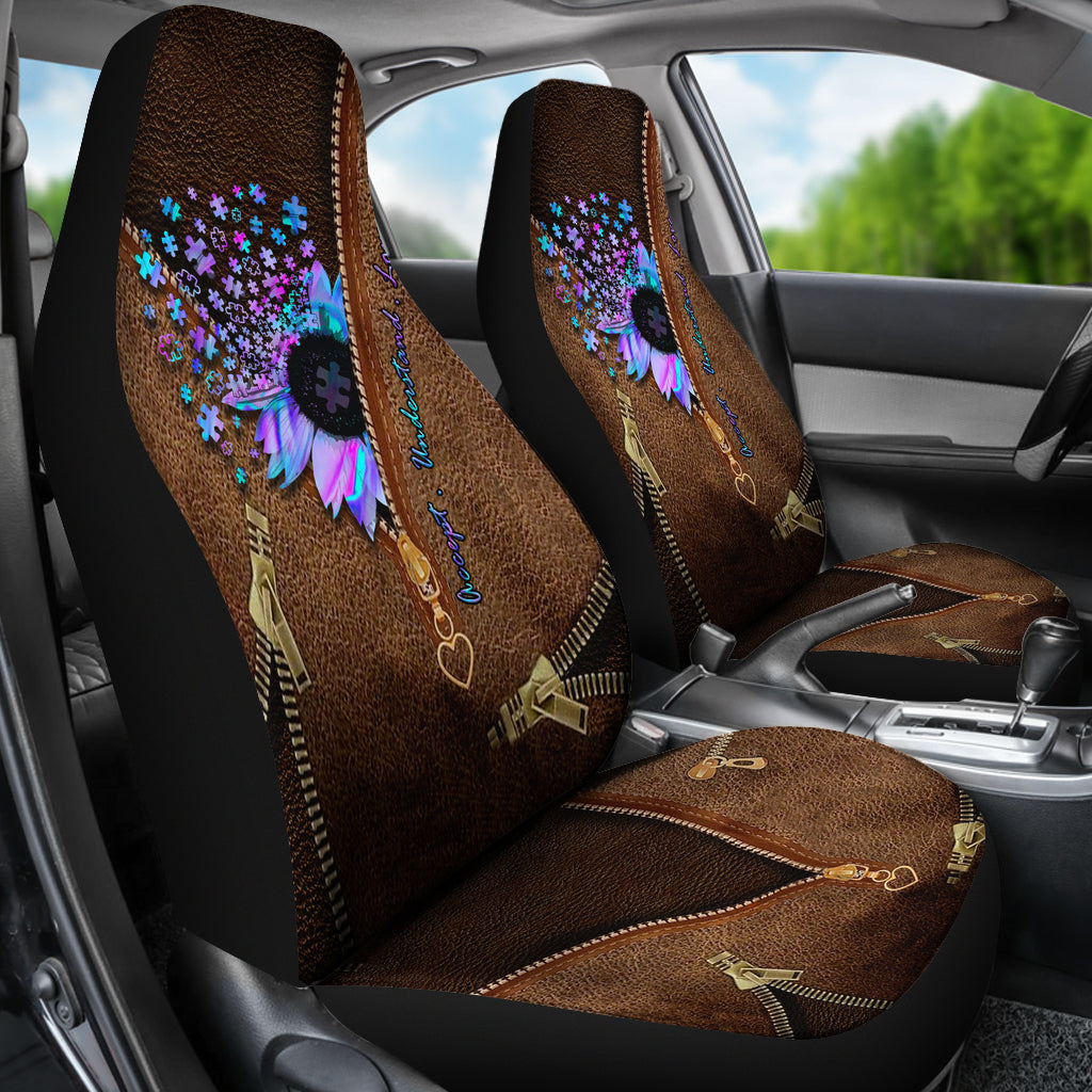 Accept Understand Love Autism Awareness Seat Covers 0622