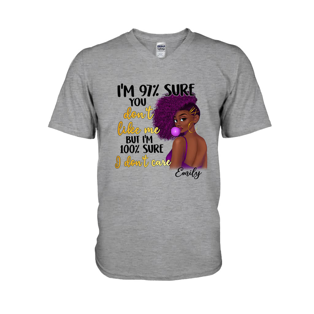 I Don't Care - Personalized African American T-shirt And Hoodie