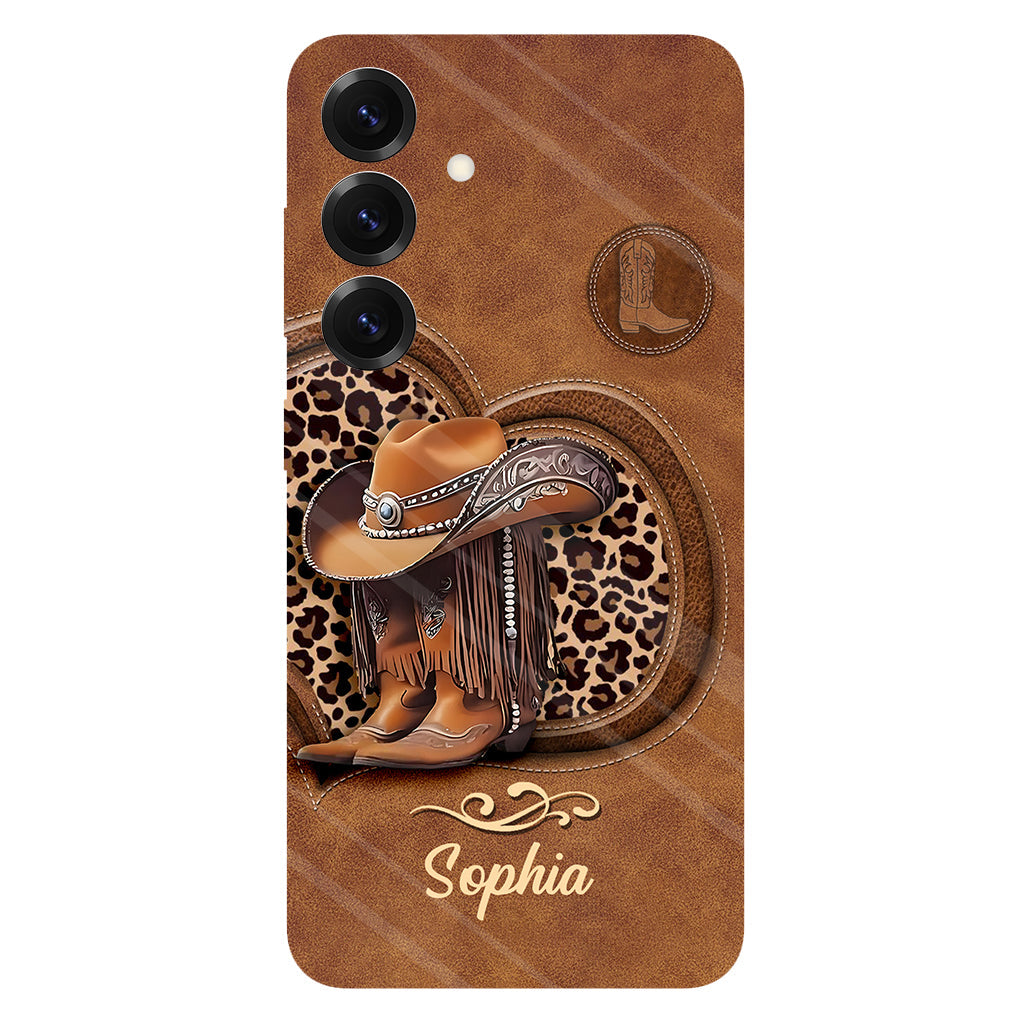 Cowgirl Boots - Personalized Cowgirl Full Print Phone Case