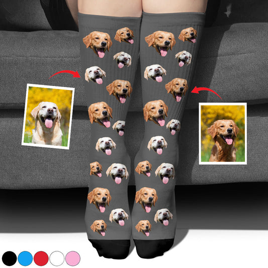 Custom Face - Personalized Dog Socks