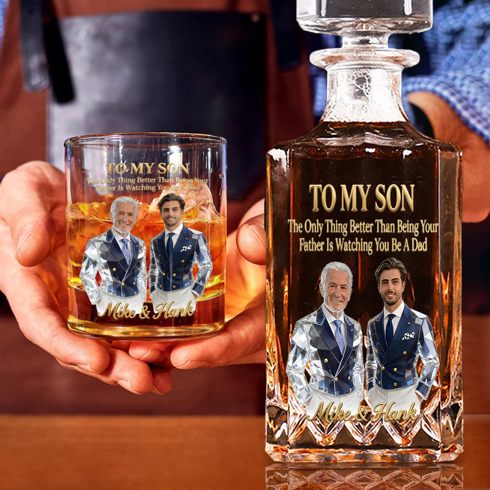 Cool Gift For Dad, Father's Day Gift - Personalized Father Whiskey Glass