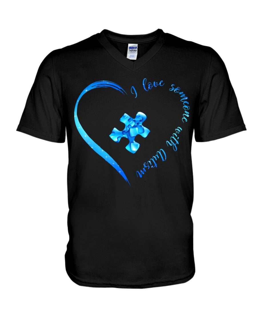 I Love Someone With Autism - Autism Awareness T-shirt and Hoodie 0520