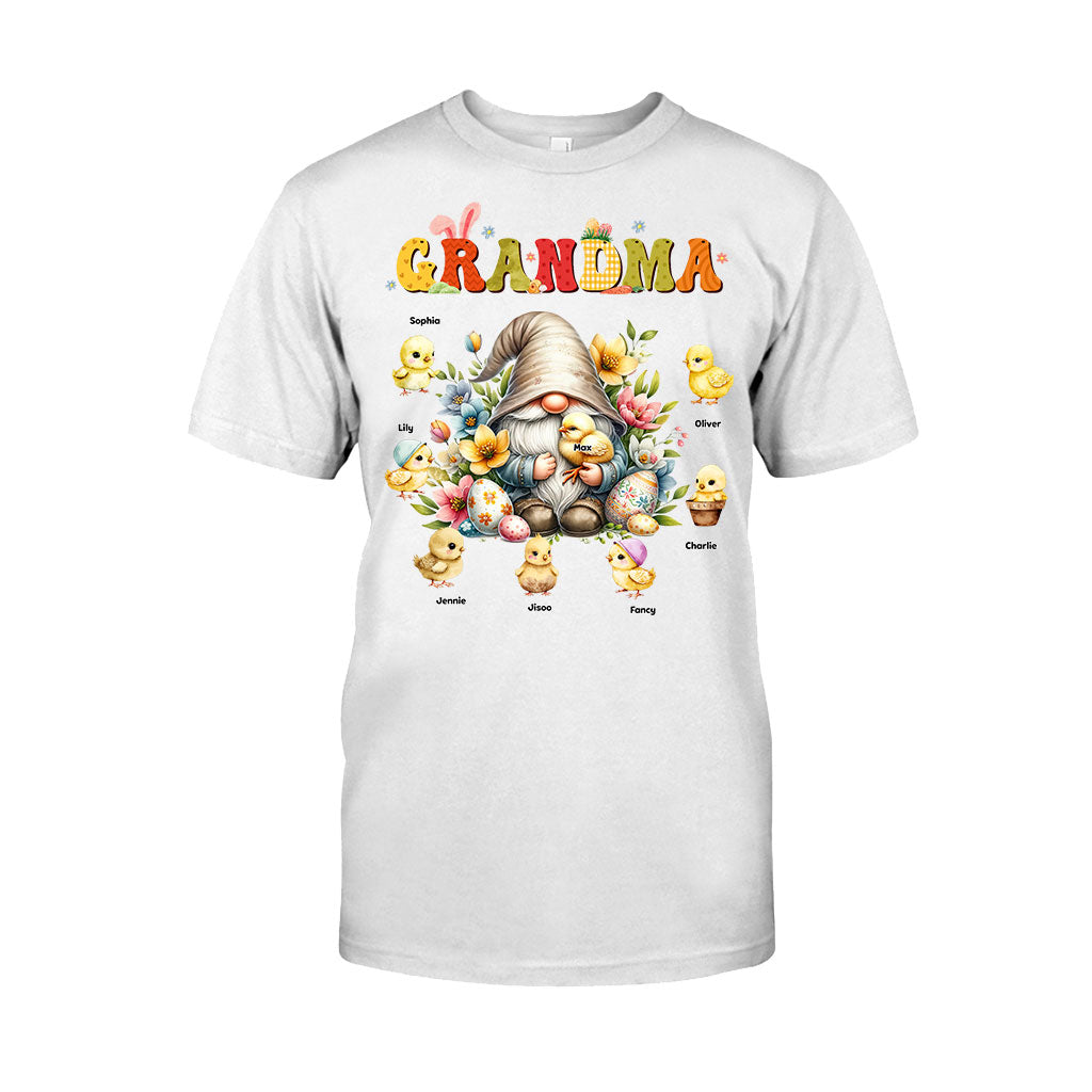 Gift For Grandma Easter Gnome - Personalized Grandma T-shirt And Hoodie