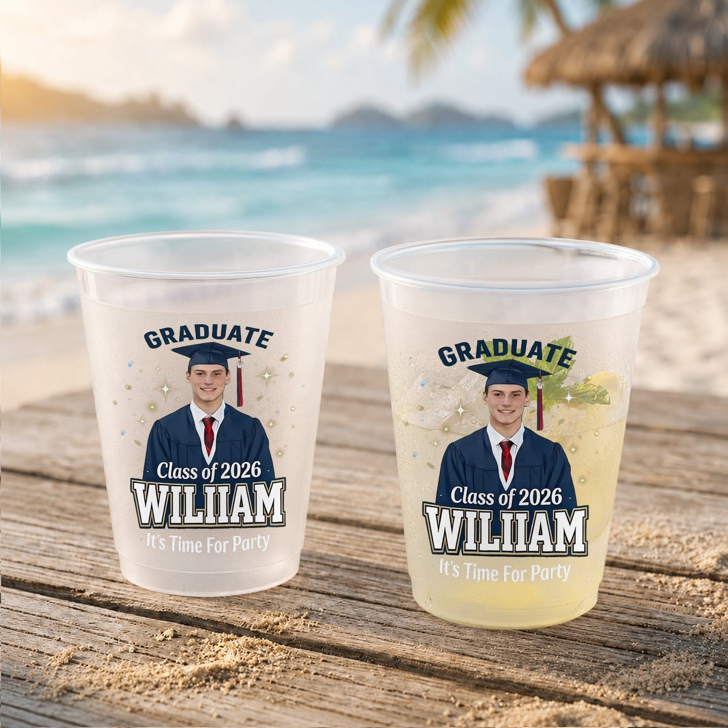 It's Time For Party - Personalized Graduation Frosted Cup