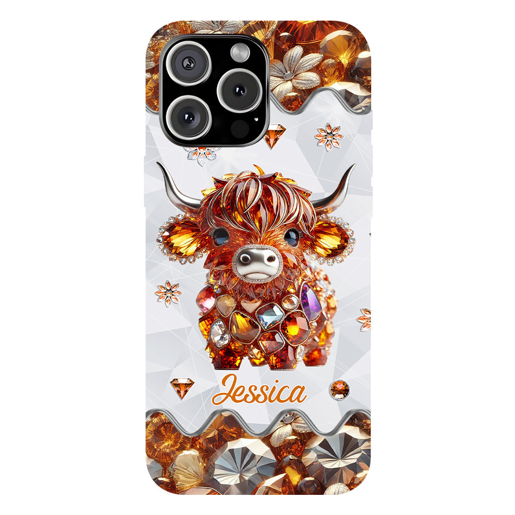 Just A Girl Who Loves Highland Cows - Personalized Full Print Phone Case