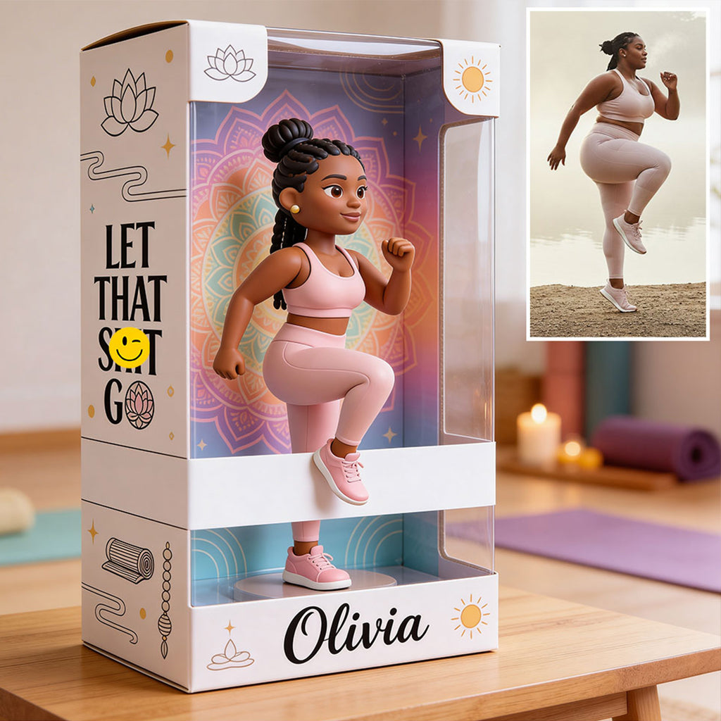Let That Sh*t Go - Personalized Yoga Custom Shaped Acrylic Plaque