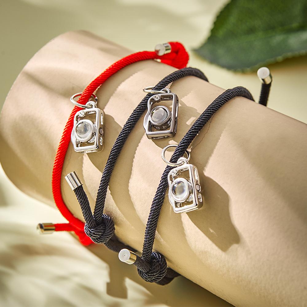 Camera Custom Projection Photo Charm - Personalized Projection Photo Bracelet