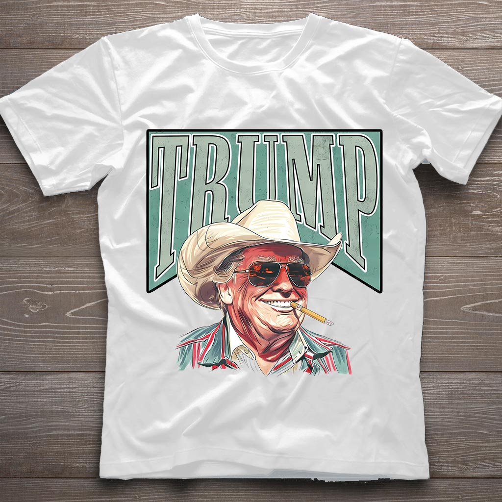 Cowboy Western Make America Great Donald Daddy Shirt, Trump President Shirt, Donald Trump Funny Shirt, Trump 2024 Tee, Republican Gifts