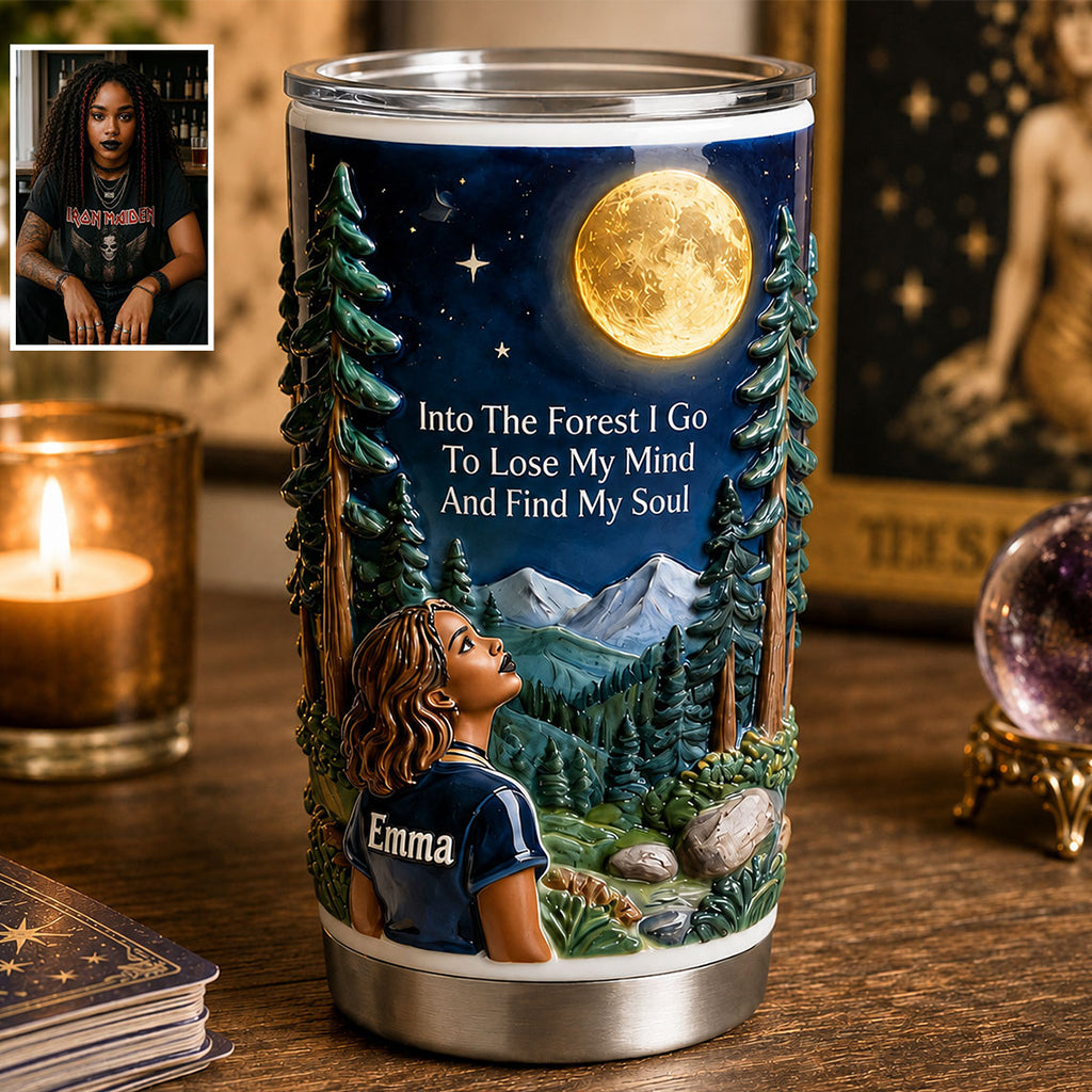Into The Forest I Go - Personalized Witch Tumbler