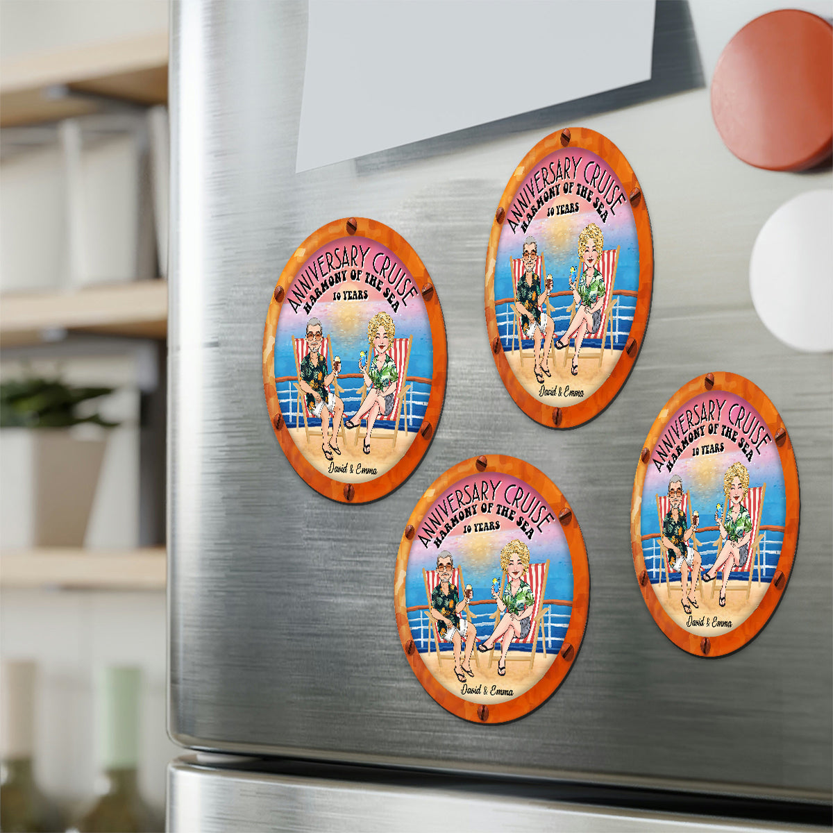 Anniversary Cruise Door Decorations - Personalized Cruising Magnet