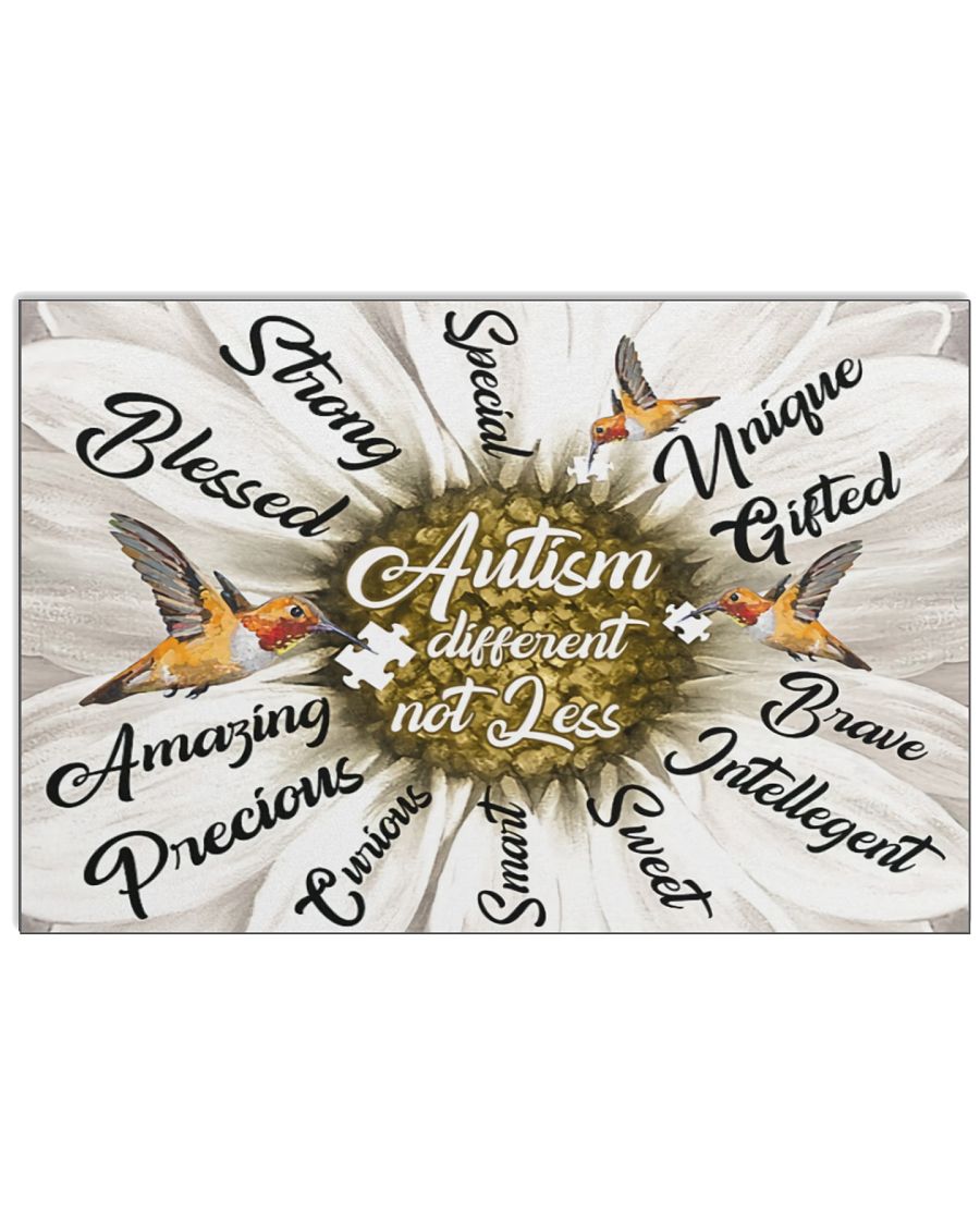 Autism Different Not Less - Autism Awareness Poster 0921