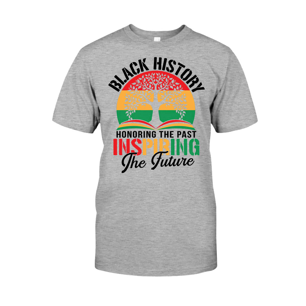 Black History Honoring The Past Inspiring The Future - Personalized African American T-shirt And Hoodie