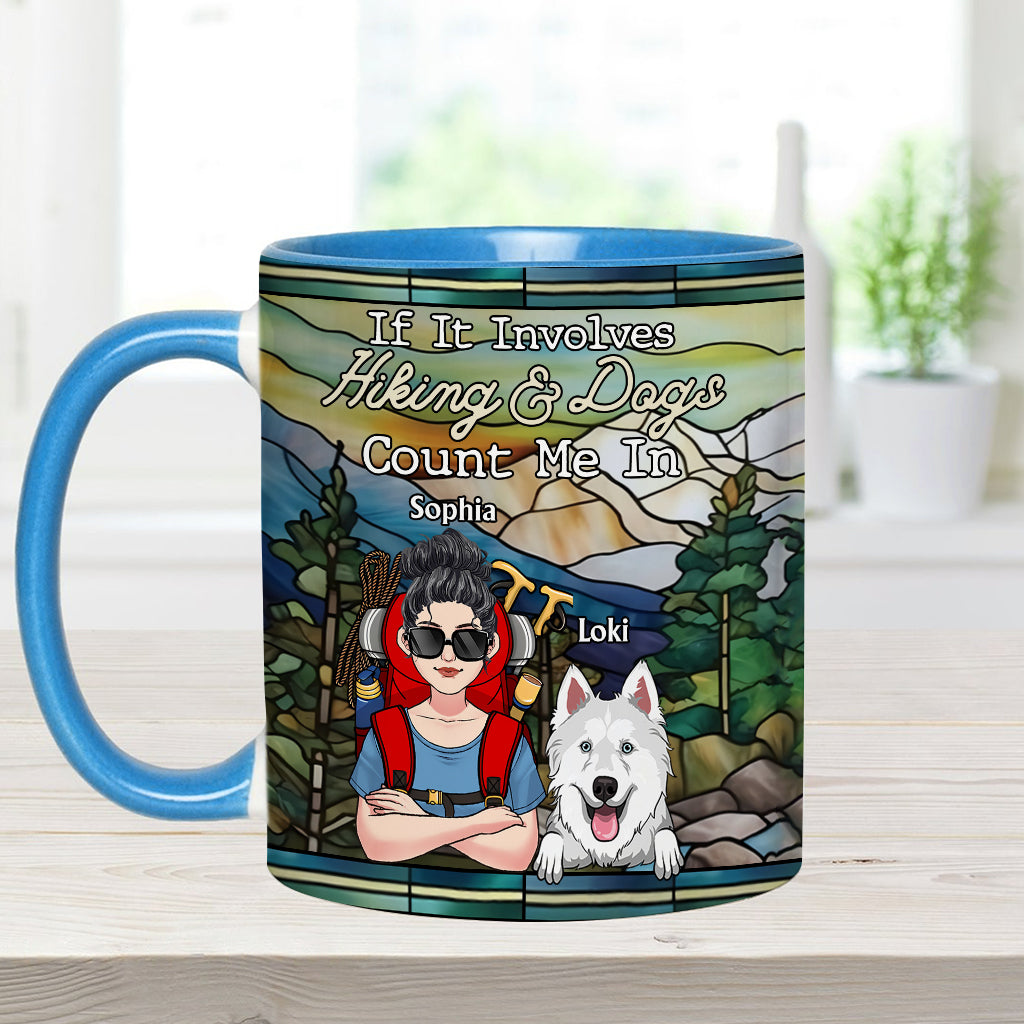 And She Lived Happily Ever After - Personalized Hiking Accent Mug