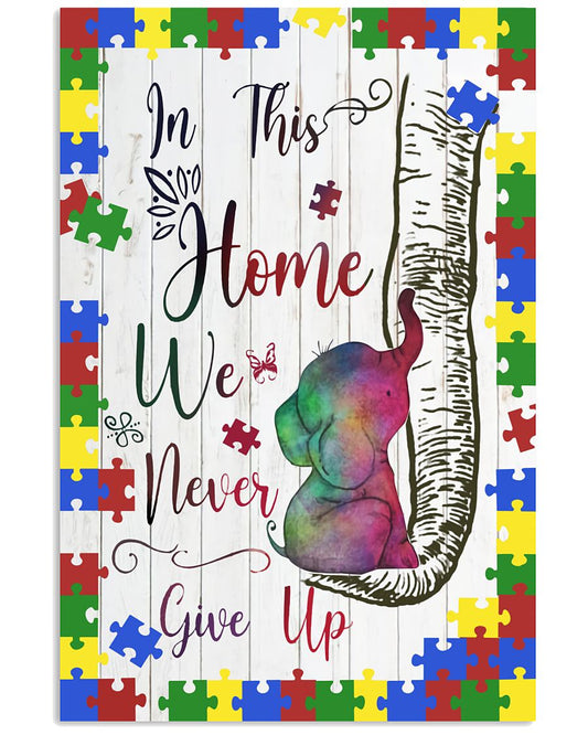 Autism In This Home - Autism Awareness Poster 0921
