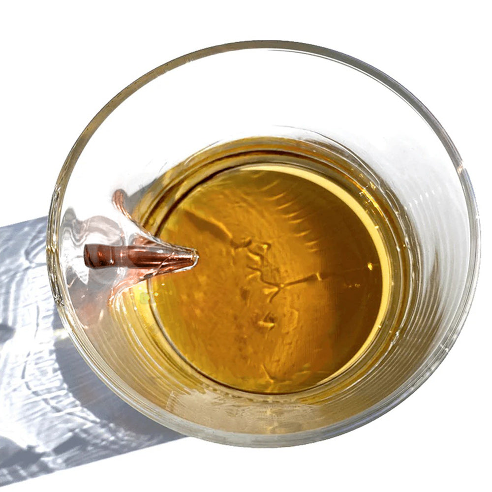 Crossed Pistols - Personalized Tactical Equipment Bullet Whiskey Glass